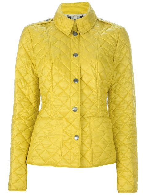 burberry quilted kencoat yellow|burberry cashmere jacket.